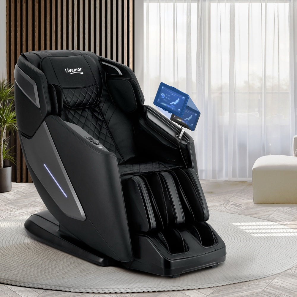 Livemor 4D Massage Chair Electric Recliner Home Massager Black