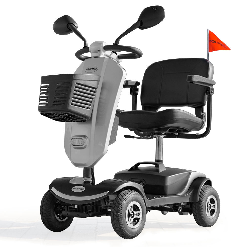 EQUIPMED Mobility Scooter Electric Motorized Ride On E-Scooter for Elderly Older Adult Handicap Aid