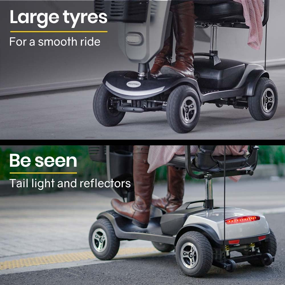 EQUIPMED Mobility Scooter Electric Motorized Ride On E-Scooter for Elderly Older Adult Handicap Aid